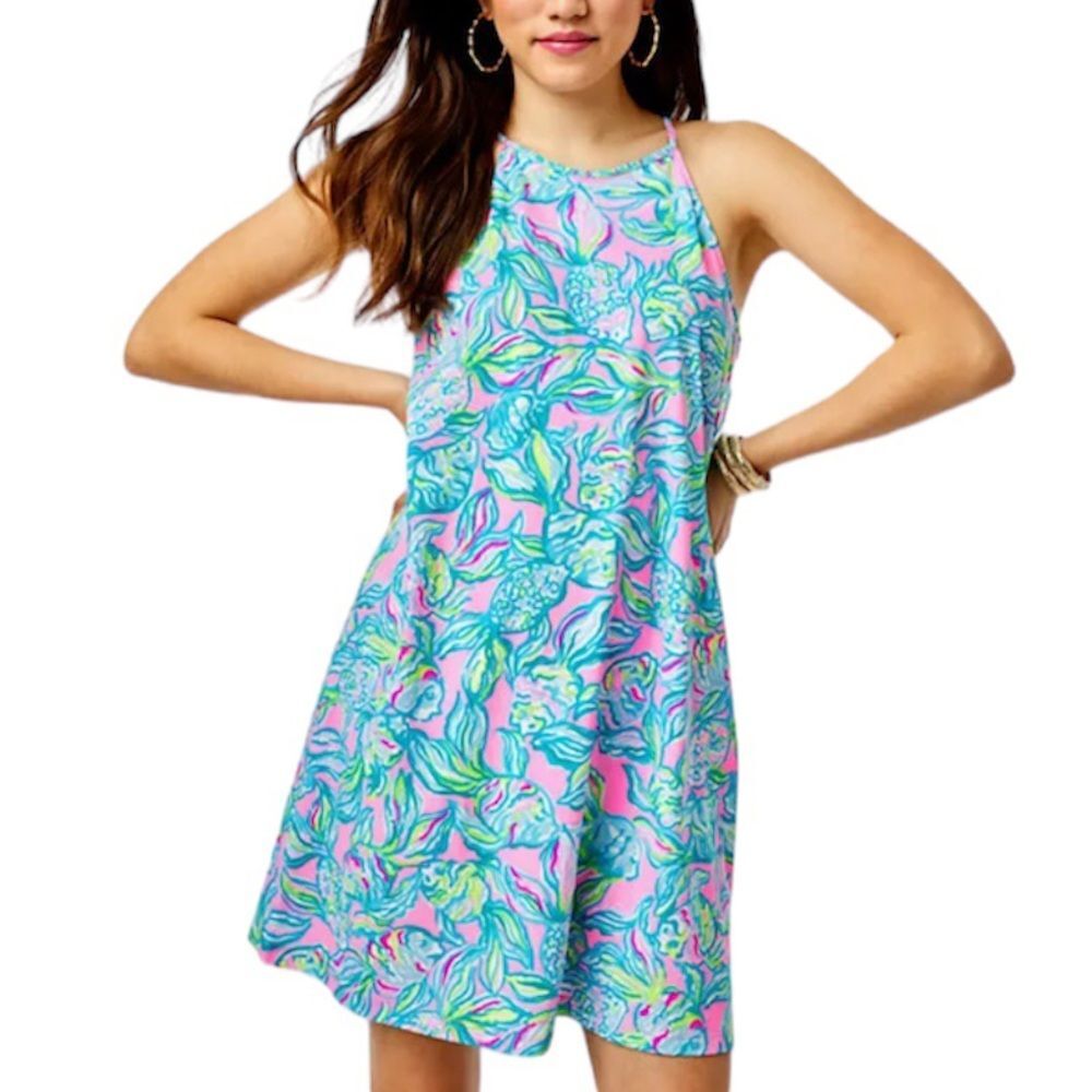 Lilly Pulitzer Pelican Pink Off The Scales Margot Swing Dress NWT
